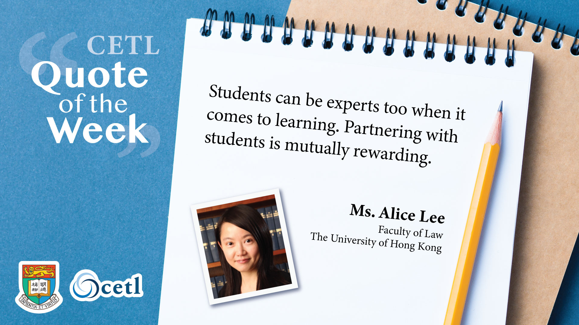 Ms. Alice Lee - Students can be experts too when it comes to learning. Partnering with students is mutually rewarding.