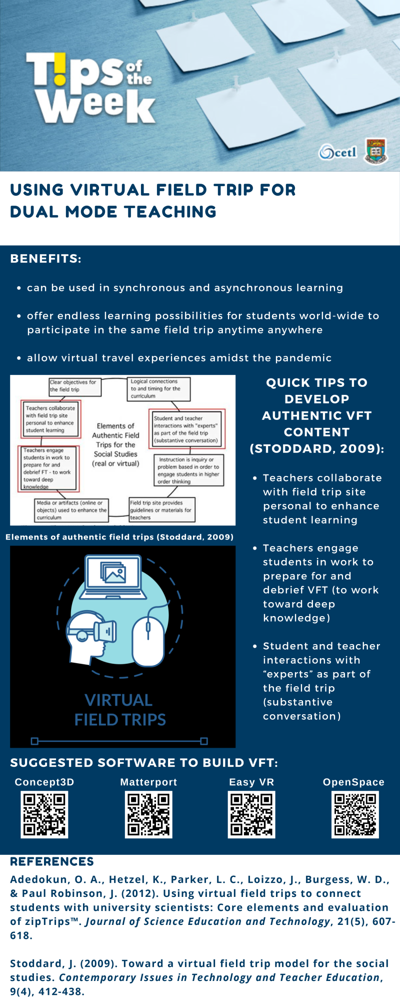 Using Virtual Field Trip For Dual Mode Teaching