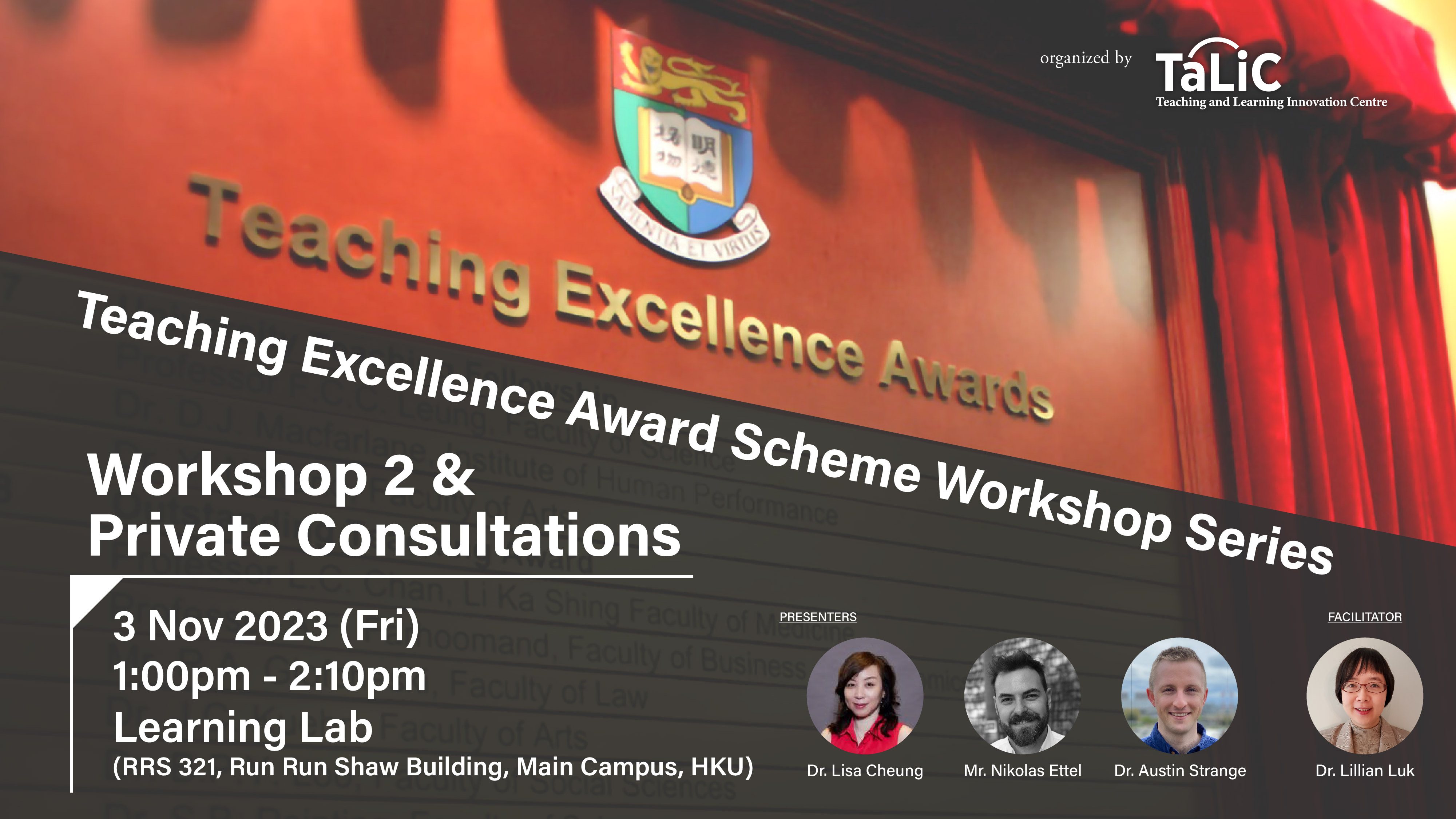 TEA Scheme Workshop Series 2023 Workshop 2 and Private Consultations