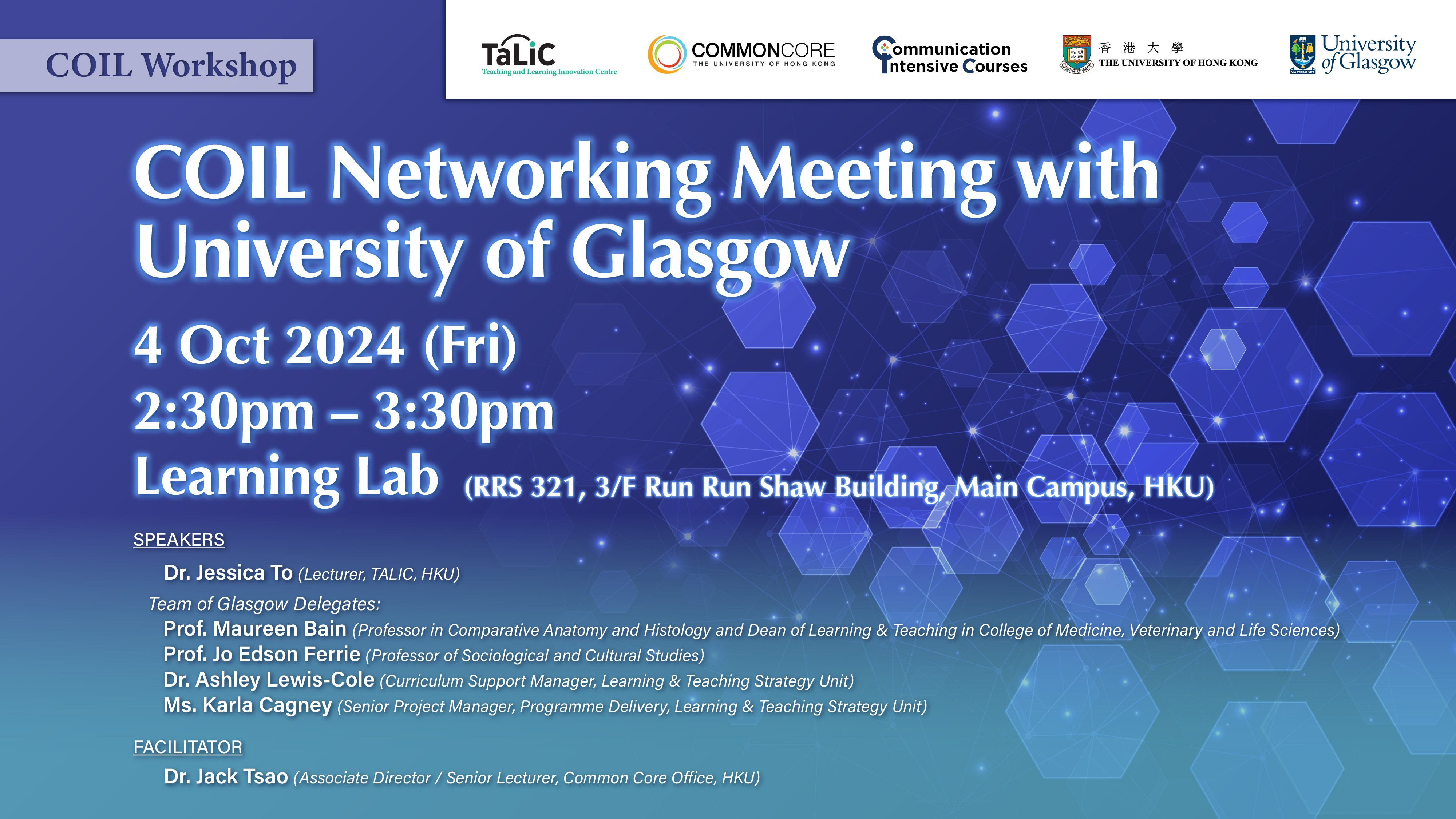 COIL Networking Meeting with University of Glasgow