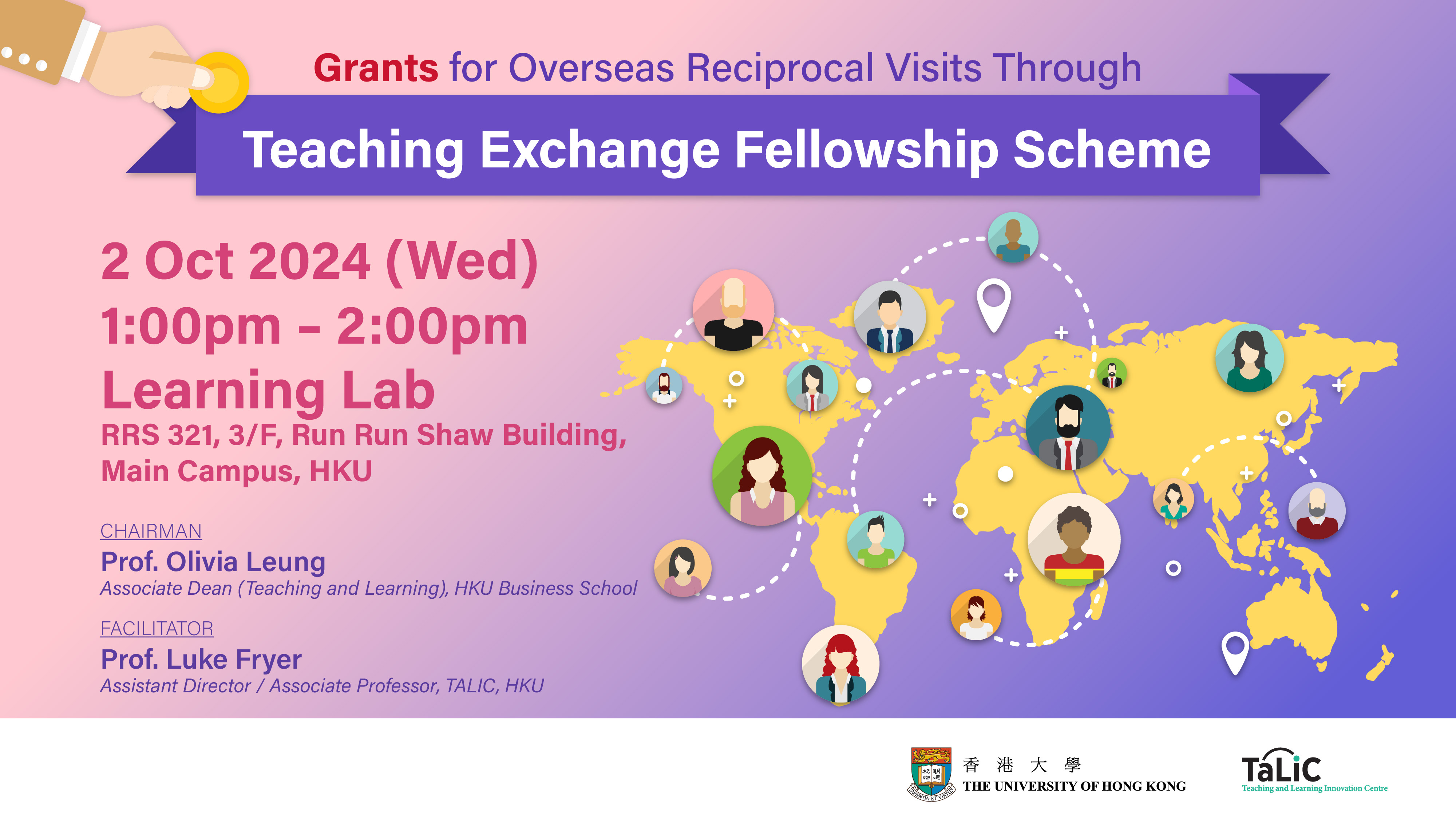 Teaching Exchange Fellowship Scheme Seminar – Grants for overseas reciprocal visits through 'Teaching Exchange Fellowship Scheme'