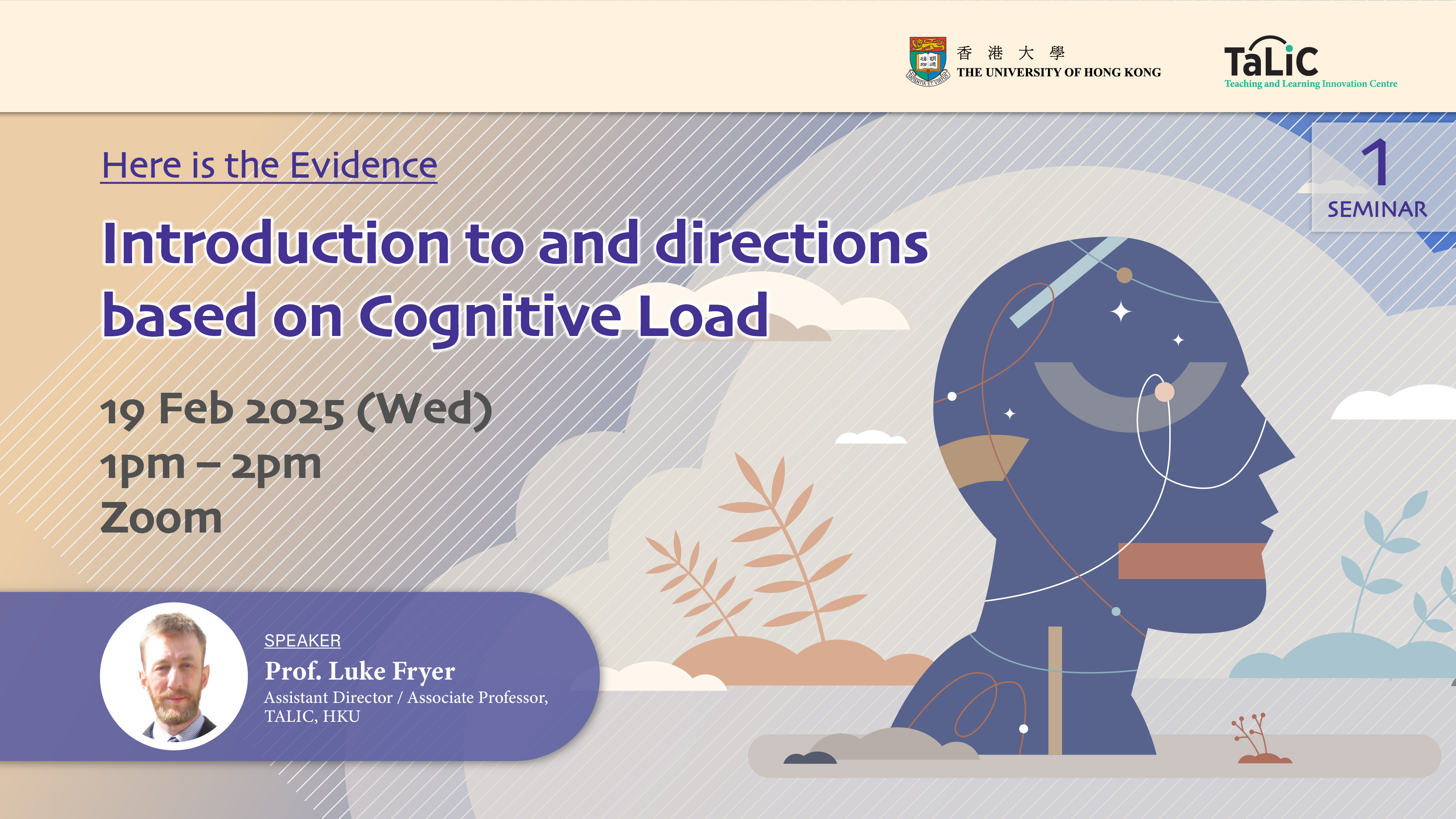 Seminar 1 - Introduction to and directions based on Cognitive Load